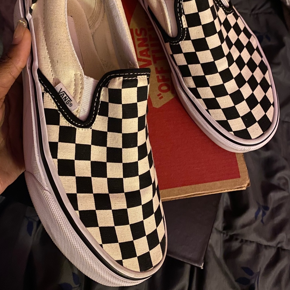 Classic Slip On "Checkerboard" Vans